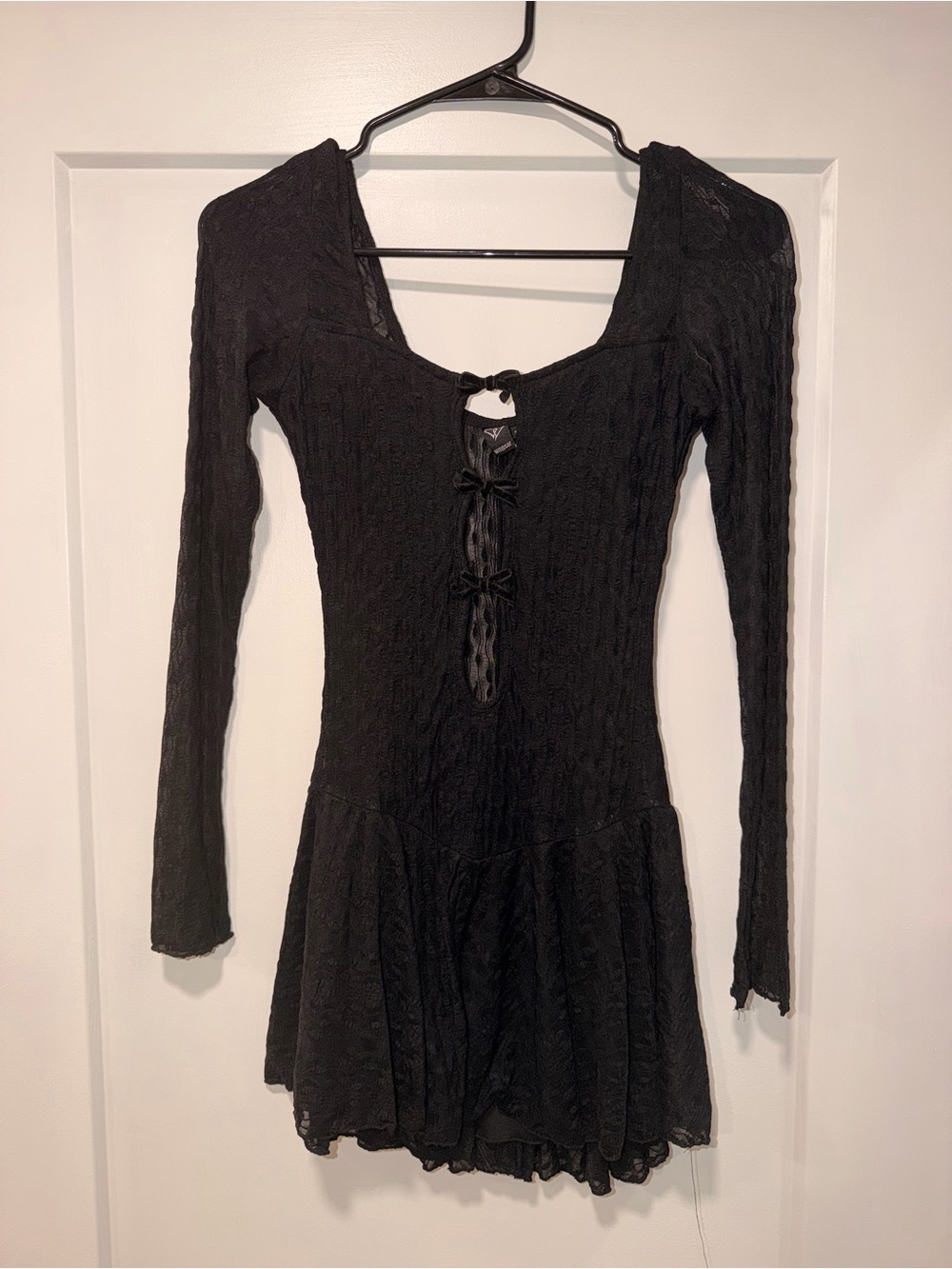 Long-Sleeve Lace Dress